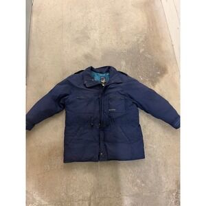 Vintage Canada Goose Snow Goose Parka Jacket Navy Blue Down Fill XL 2110